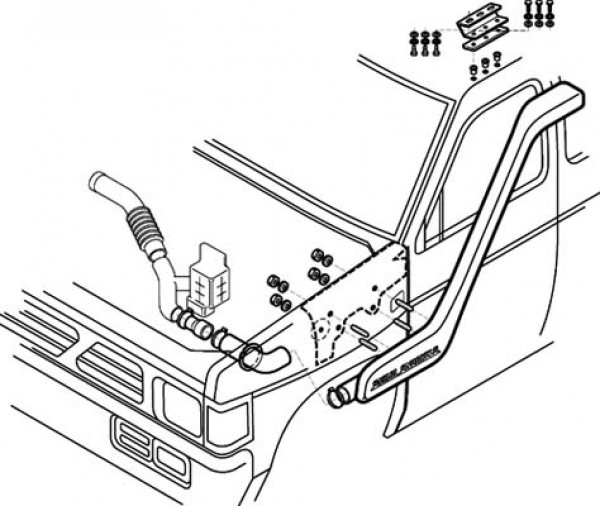 Safari-Snorkel Nissan MD21 SS700HF, Bj.3/92-'96, Diesel,